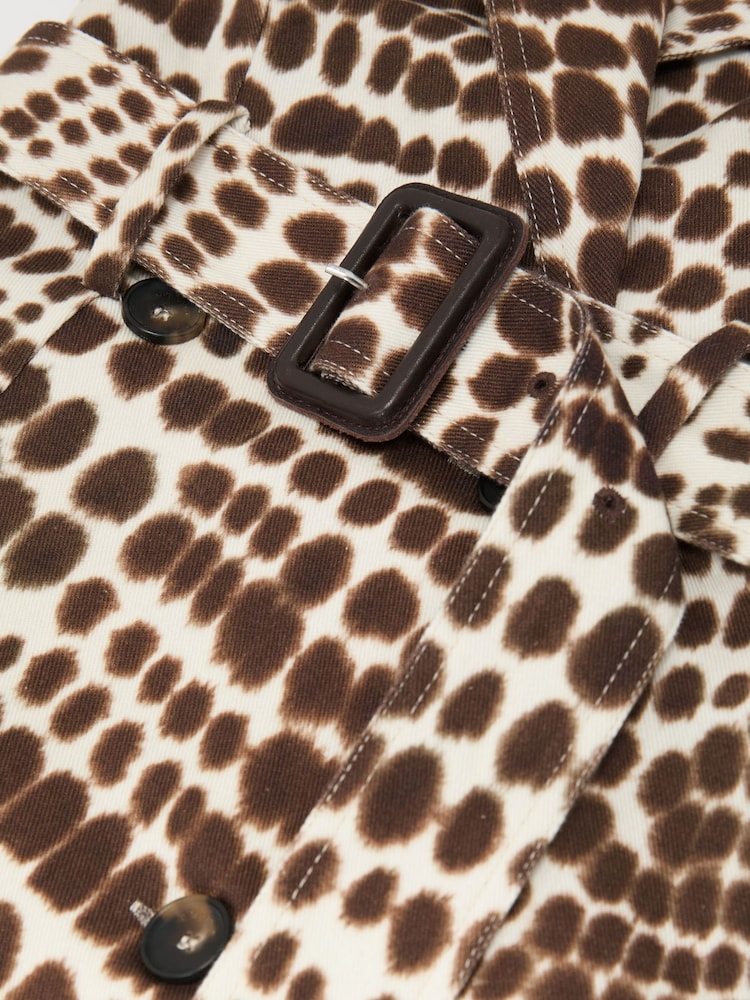 Atelier Cotton Animal-Print Tailored Dress - Image 8 of 8 Atelier Cotton Animal-Print Tailored Dress - Image 8 of 8