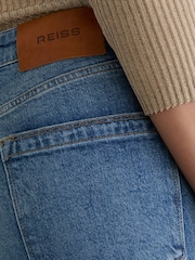 Reiss Mid Blue Aubrey Slim Straight-Leg Jeans - Image 4 of 9