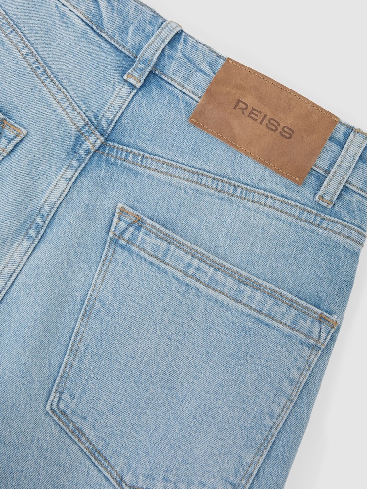 Reiss Light Blue Aubrey Slim Straight-Leg Jeans - Image 10 of 10