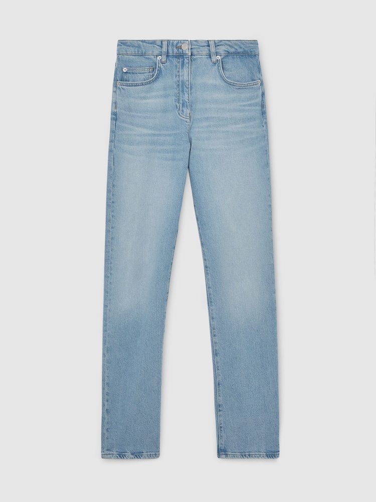 Reiss Light Blue Aubrey Slim Straight-Leg Jeans - Image 2 of 10