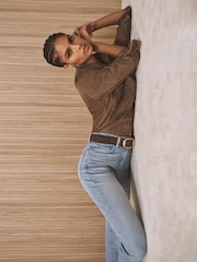 Reiss Light Blue Aubrey Slim Straight-Leg Jeans - Image 3 of 10