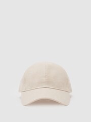 石灰色 - Reiss Lucas Linen Baseball Cap - 圖片 2/6