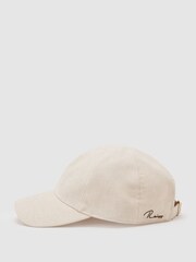 石灰色 - Reiss Lucas Linen Baseball Cap - 圖片 4/6