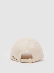 石灰色 - Reiss Lucas Linen Baseball Cap - 圖片 5/6