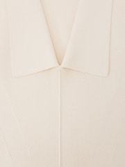 Reiss Ivory Vera Collared Rib-Knit Vest - Image 7 of 7