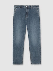 Reiss Vintage Blue Wash Manhattan Straight-Leg Jeans - Image 2 of 8