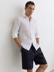 Reiss Navy Barges Shorts - Image 1 of 5