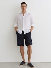 Reiss Navy Barges Shorts - Image 2 of 5