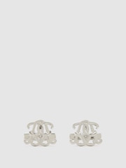 Reiss Silver Hitch Monogram Cufflinks - Image 1 of 3