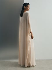 Atelier Satin Cape Maxi Dress - Image 10 of 11