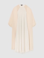 Atelier Satin Cape Maxi Dress - Image 2 of 11