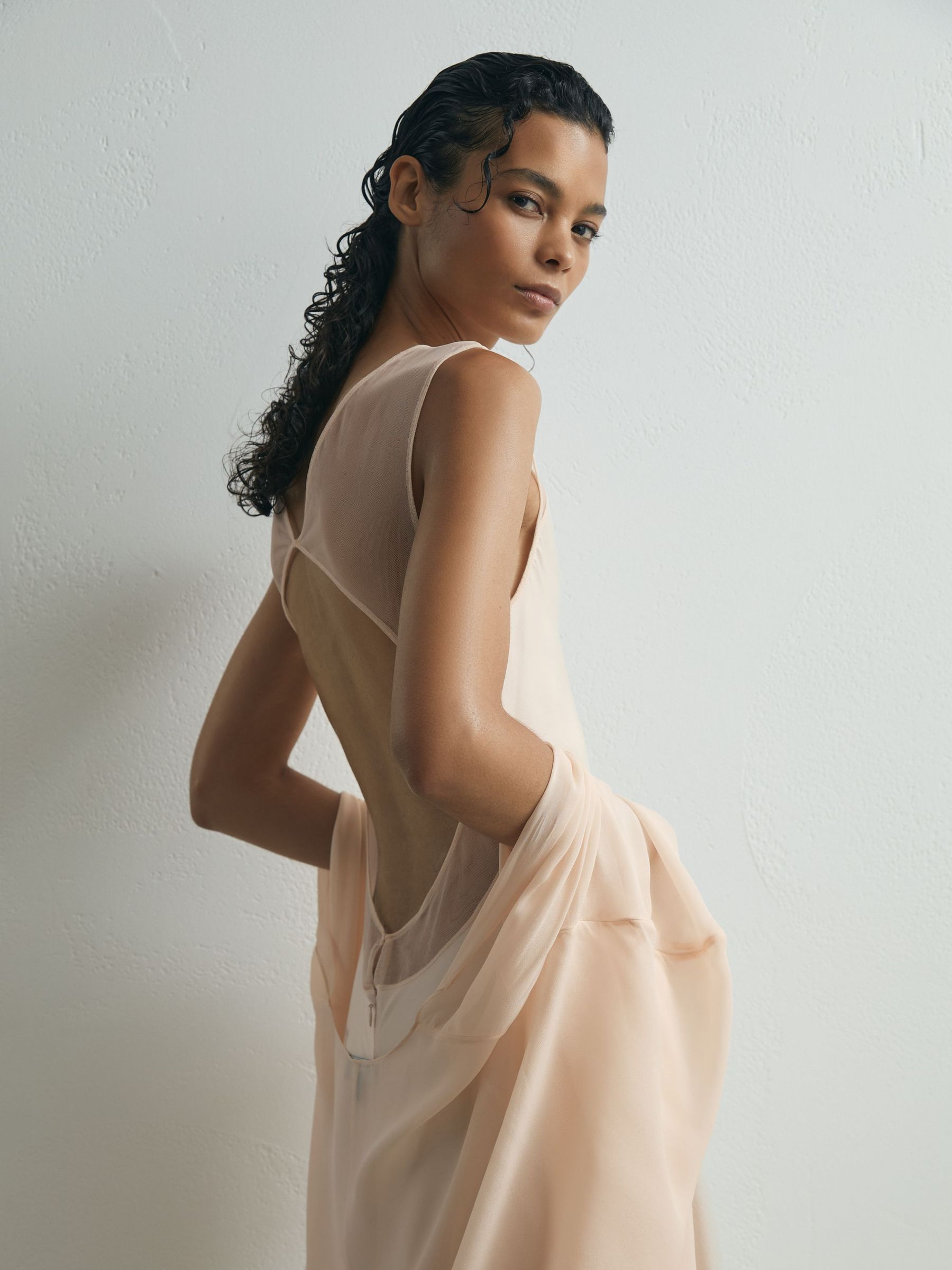 Buy Atelier Satin Cape Maxi Dress from Next USA