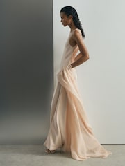 Atelier Satin Cape Maxi Dress - Image 5 of 11