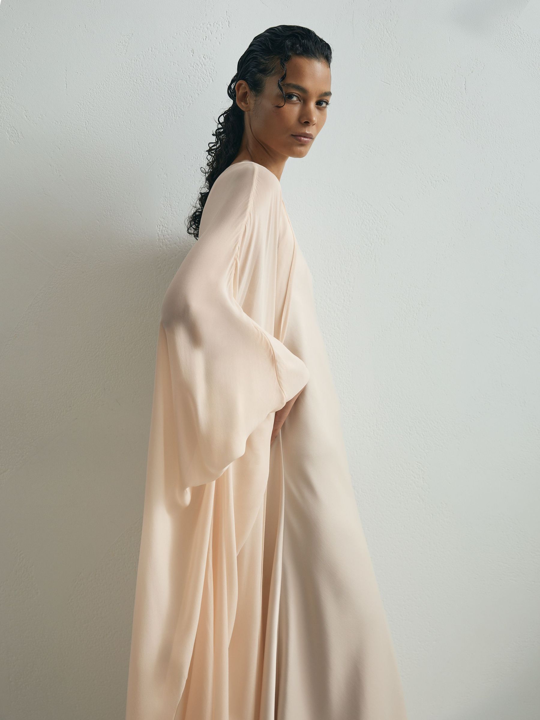 Buy Atelier Satin Cape Maxi Dress from Next USA