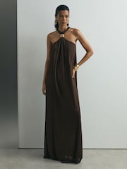 Atelier Chocolate Jersey Hardware-Detail 맥시 드레스 - 8의 이미지 1