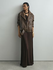 Atelier Chocolate Jersey Hardware-Detail 맥시 드레스 - 8의 이미지 4