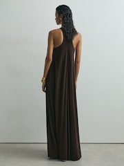 Atelier Chocolate Jersey Hardware-Detail 맥시 드레스 - 8의 이미지 6