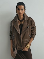 Atelier Chocolate Jersey Hardware-Detail 맥시 드레스 - 8의 이미지 7