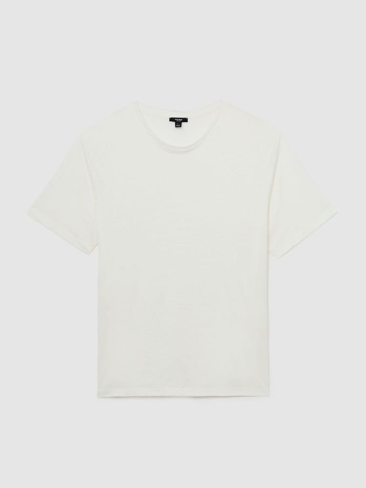 Reiss White Langley Relaxed-Fit Crew-Neck T-Shirt - Image 2 of 6