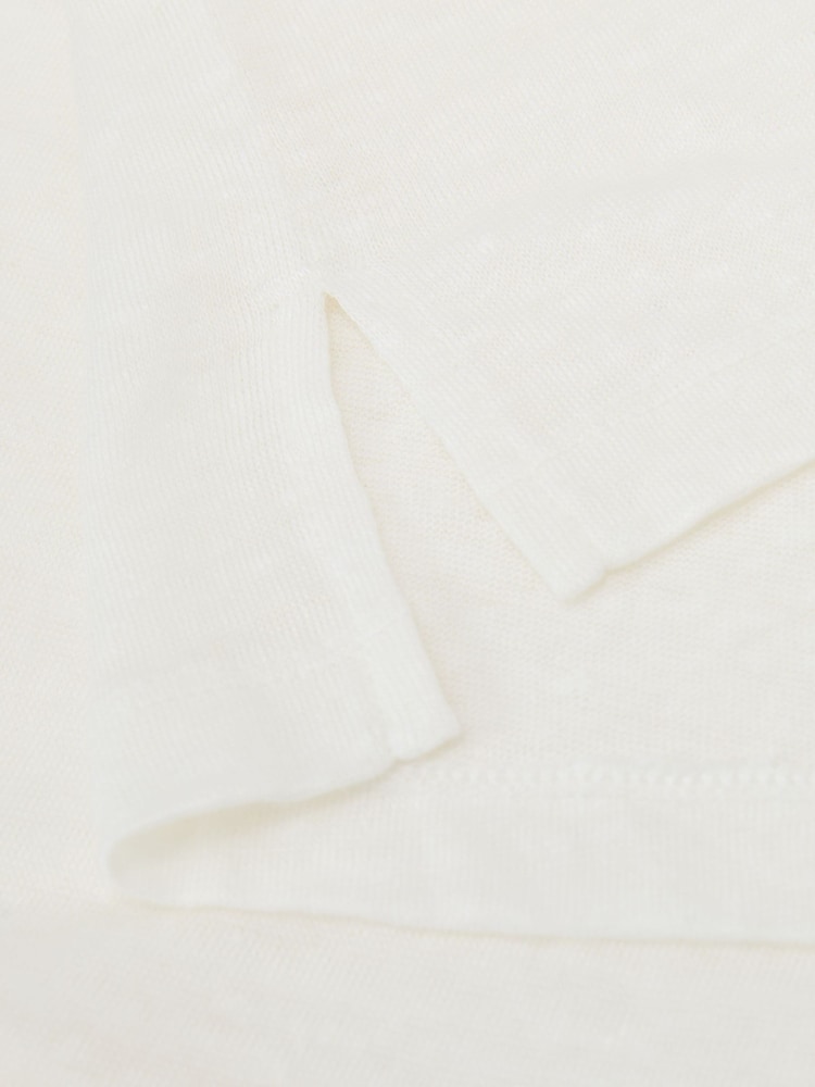 Reiss White Langley Relaxed-Fit Crew-Neck T-Shirt - Image 6 of 6