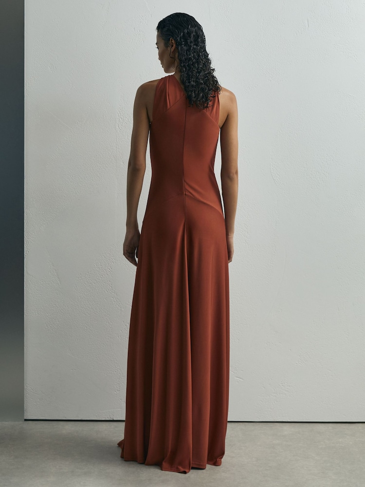 detailed maxi dress Donna Twist Front Tiered Maxi Dress