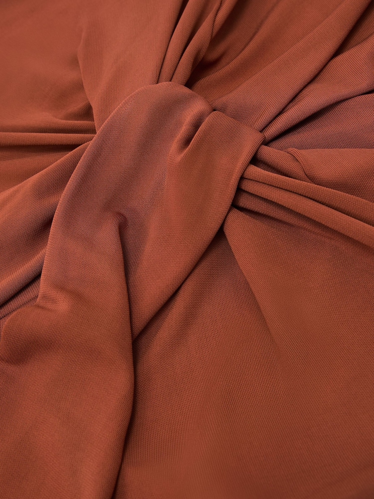 Atelier Rust Hardware-Detail Draped Maxi Dress - Image 9 of 9