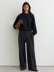 Reiss Charlie Cotton-Blend Full-Sleeve Sweatshirt - Imaginea 3 din 7