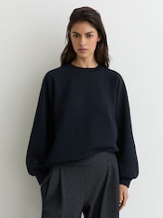 Reiss Charlie Cotton-Blend Full-Sleeve Sweatshirt - Imaginea 5 din 7