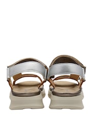 Dunlop Metallic Double Touch Fasten Wedge Sandals - Image 3 of 4
