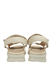 Dunlop White Double Touch Fasten Wedge Sandals - Image 3 of 4