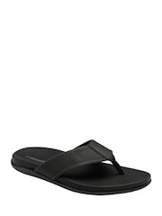 Dunlop Black Mule Toe Post Sandals - Image 1 of 4