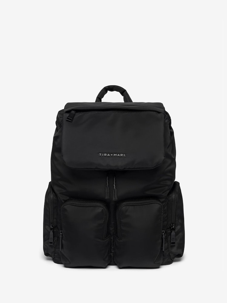Tiba + Marl Black Alto Changing Backpack - Image 1 of 8 Tiba + Marl Black Alto Changing Backpack - Image 1 of 8