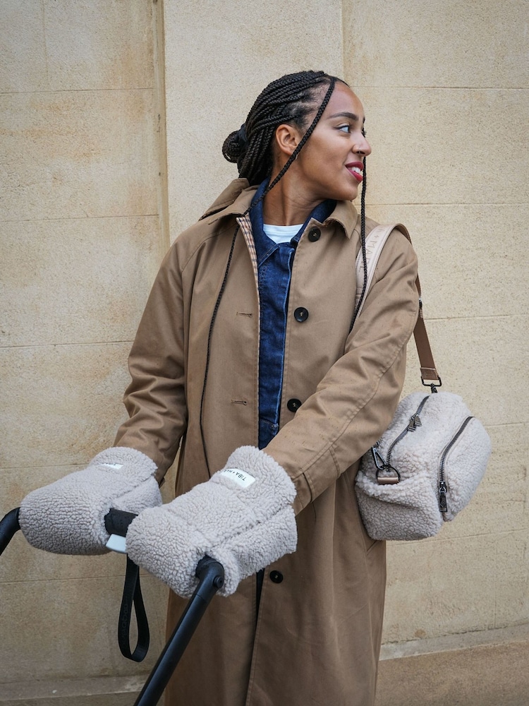 Tiba + Marl Cream Universalbuggy Handmitts - Image 2 of 4