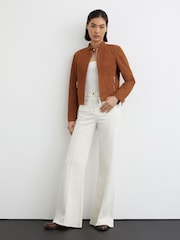 McLaren Racing Embossed Suede Jacket - Bild 4 von 8