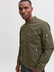 JACK & JONES Brown Bomber Jacket - Image 3 of 5
