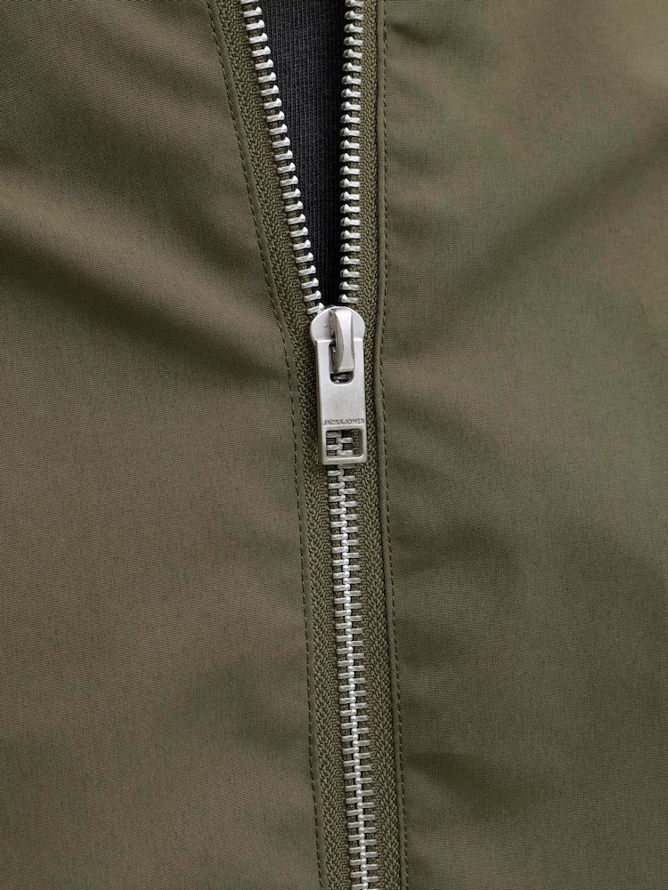 JACK & JONES Brown Bomber Jacket - Image 5 of 5