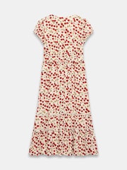 Mint Velvet Red Print Midi Dress - Image 8 of 8