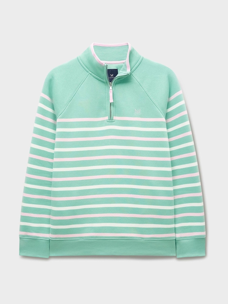 綠色 - Crew Clothing Company半拉鏈運動衫 - 圖片 5/5