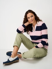 Crew Clothing Pink Cotton Rugby Jumper - Image 3 of 6