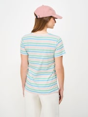 Crew Clothing Blue Cotton Breton T-Shirt - Image 2 of 5