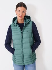 أزرق على أخضر - جيليه مبطن خفيف الوزن من Crew Clothing - صورة 1 من 5