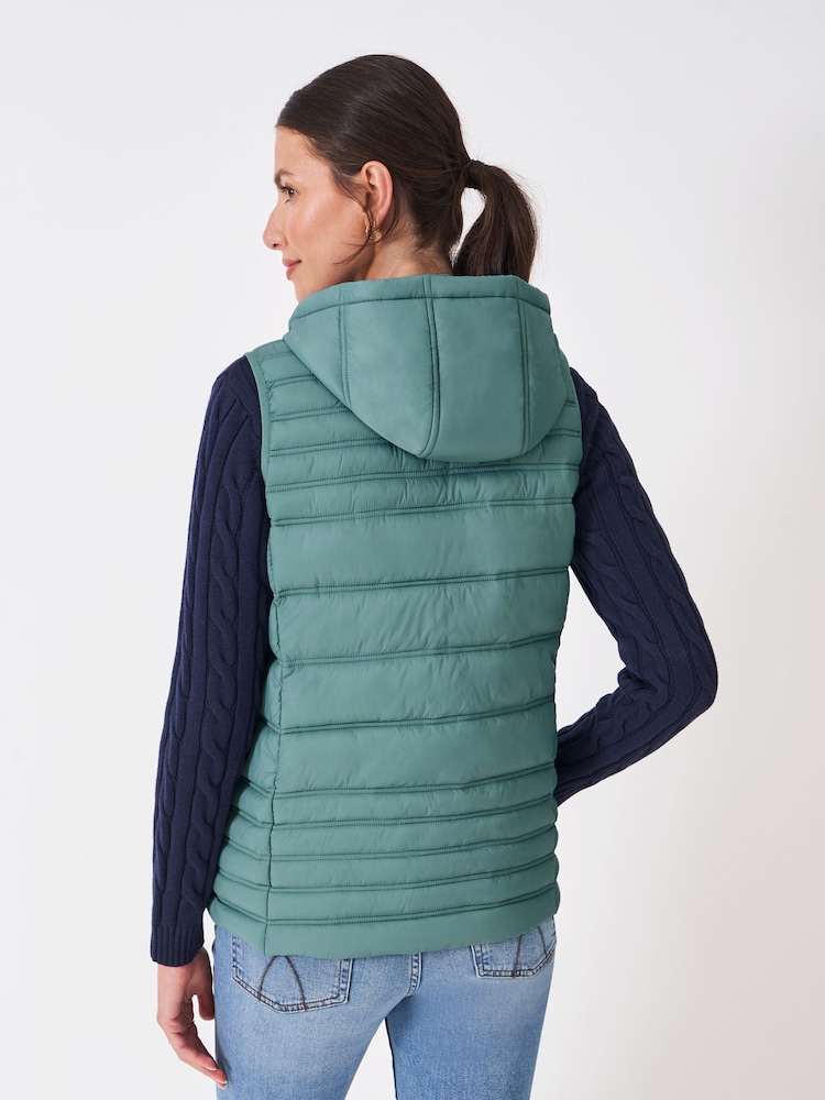 أزرق على أخضر - جيليه مبطن خفيف الوزن من Crew Clothing - صورة 2 من 5