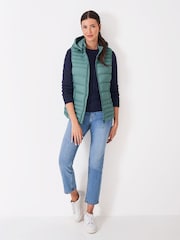 أزرق على أخضر - جيليه مبطن خفيف الوزن من Crew Clothing - صورة 3 من 5