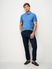 Crew Clothing Blue Classic Cotton Piqué Polo Shirt - Image 3 of 5