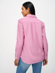 Crew Clothing Pink Relaxed Fit Cotton Poplin Shirt - Image 2 of 5