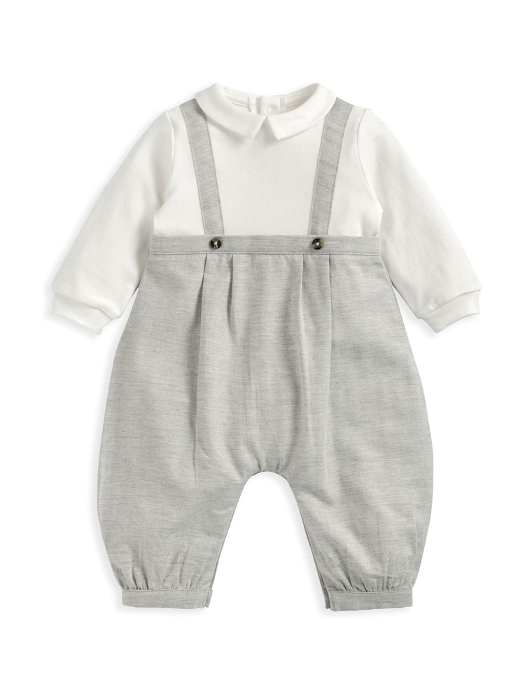 Mamas & Papas Mock Suit Romper - Imaginea 2 din 2
