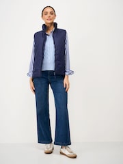 Crew Clothing Blue Feather Weight Padded Gilet - Image 3 of 5