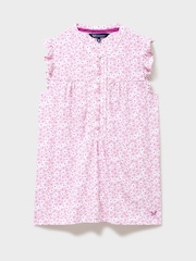 Crew Clothing Pink Lydia Cotton-Linen Blouse - Image 5 of 5