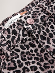 Leopard High Rise A-Line Denim Shorts - Image 6 of 7