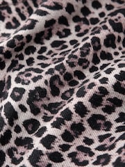 Leopard High Rise A-Line Denim Shorts - Image 7 of 7